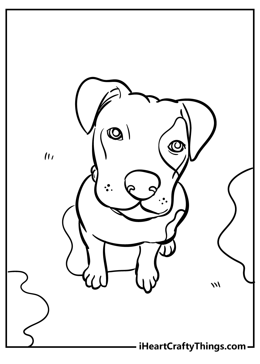 a boy and his dog coloring pages