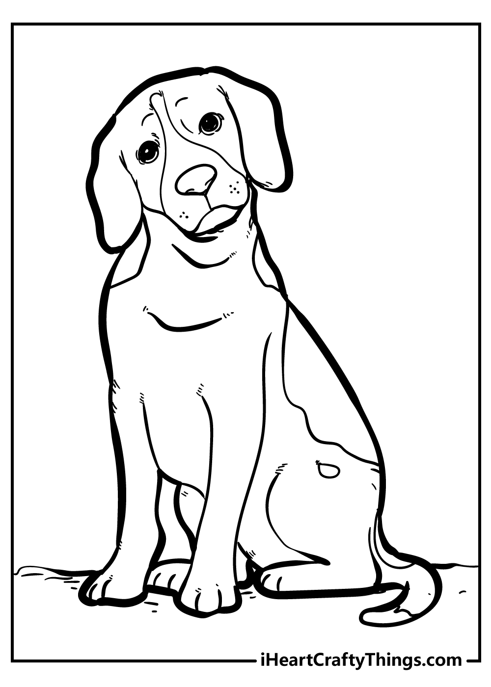 dog coloring book free printable