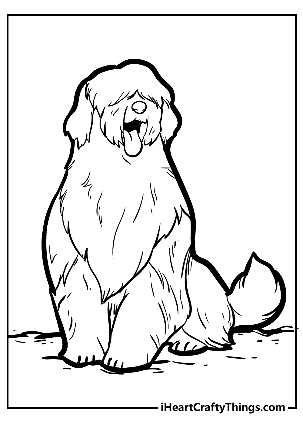 old english sheepdog coloring pages