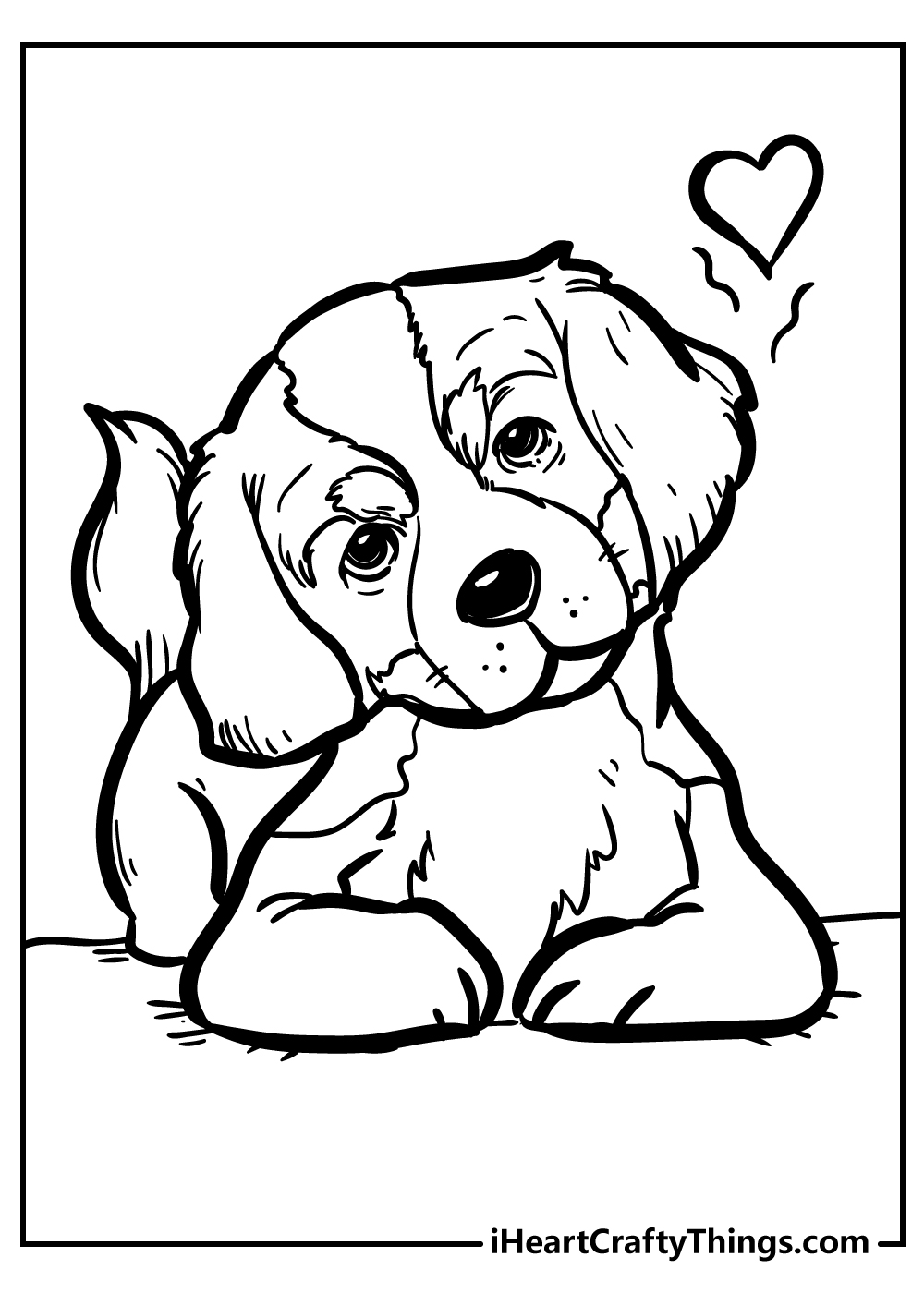 dog coloring book for kids free printable