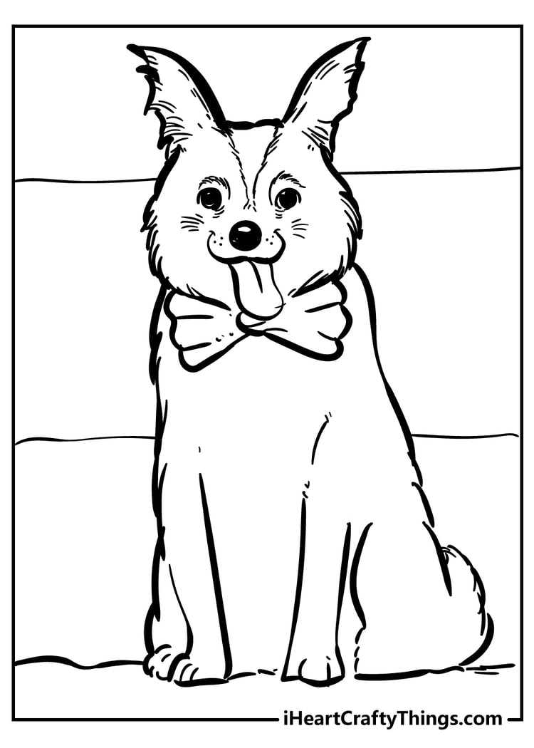 Dog Coloring Pages for kids free download