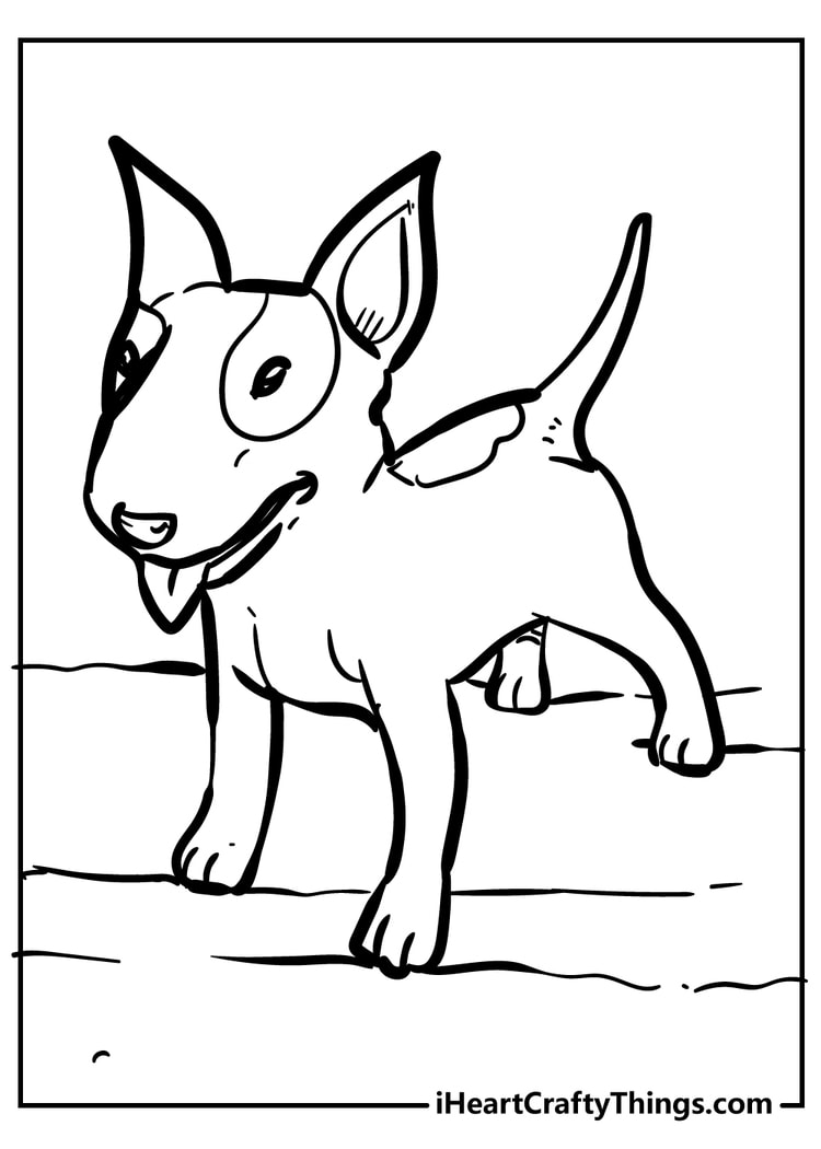 Dog Coloring Pages for adults free printable