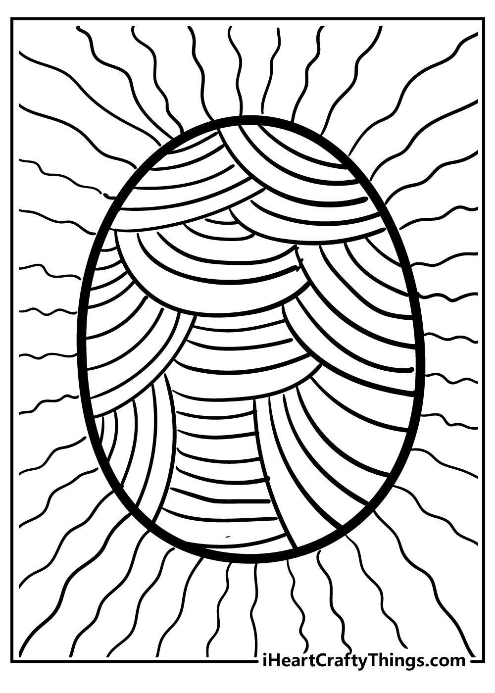 Easter egg coloring pages for preschoolers free printable