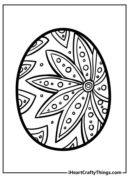 20 Festive Easter Egg Coloring Pages