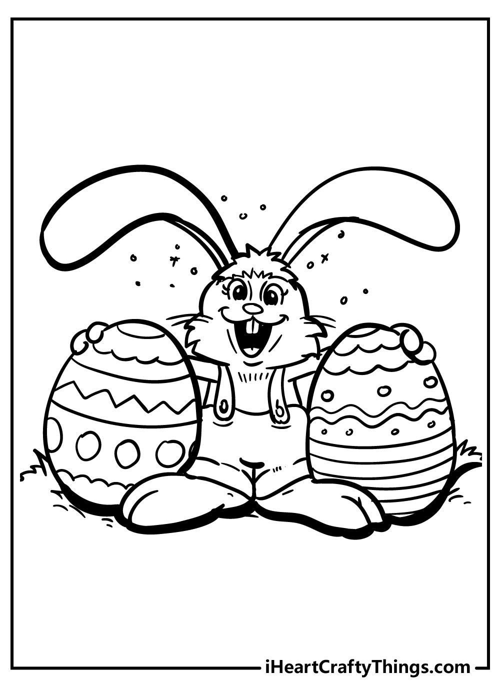 Easter egg coloring pages for kids free download