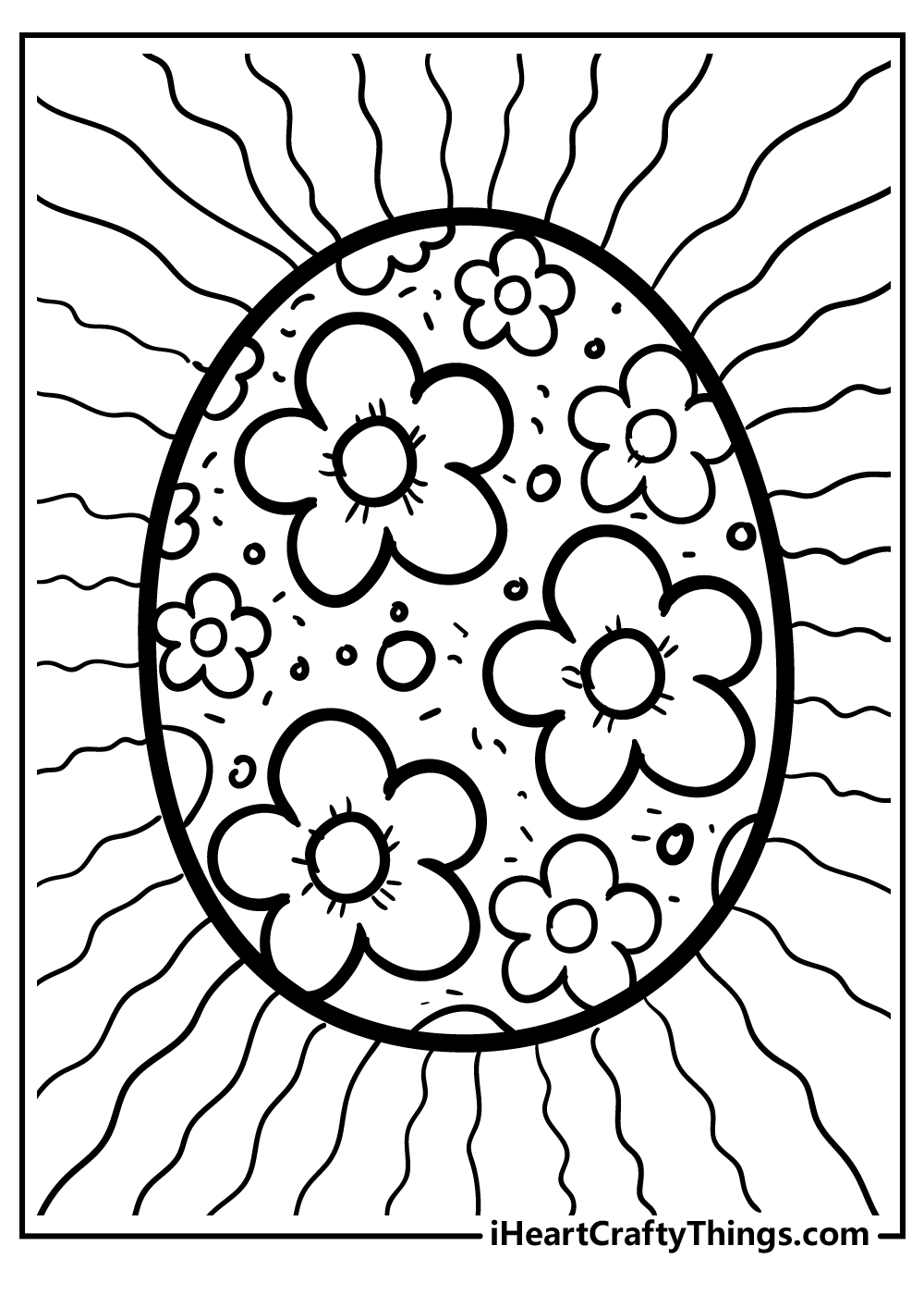 Easter egg coloring pages free pdf download