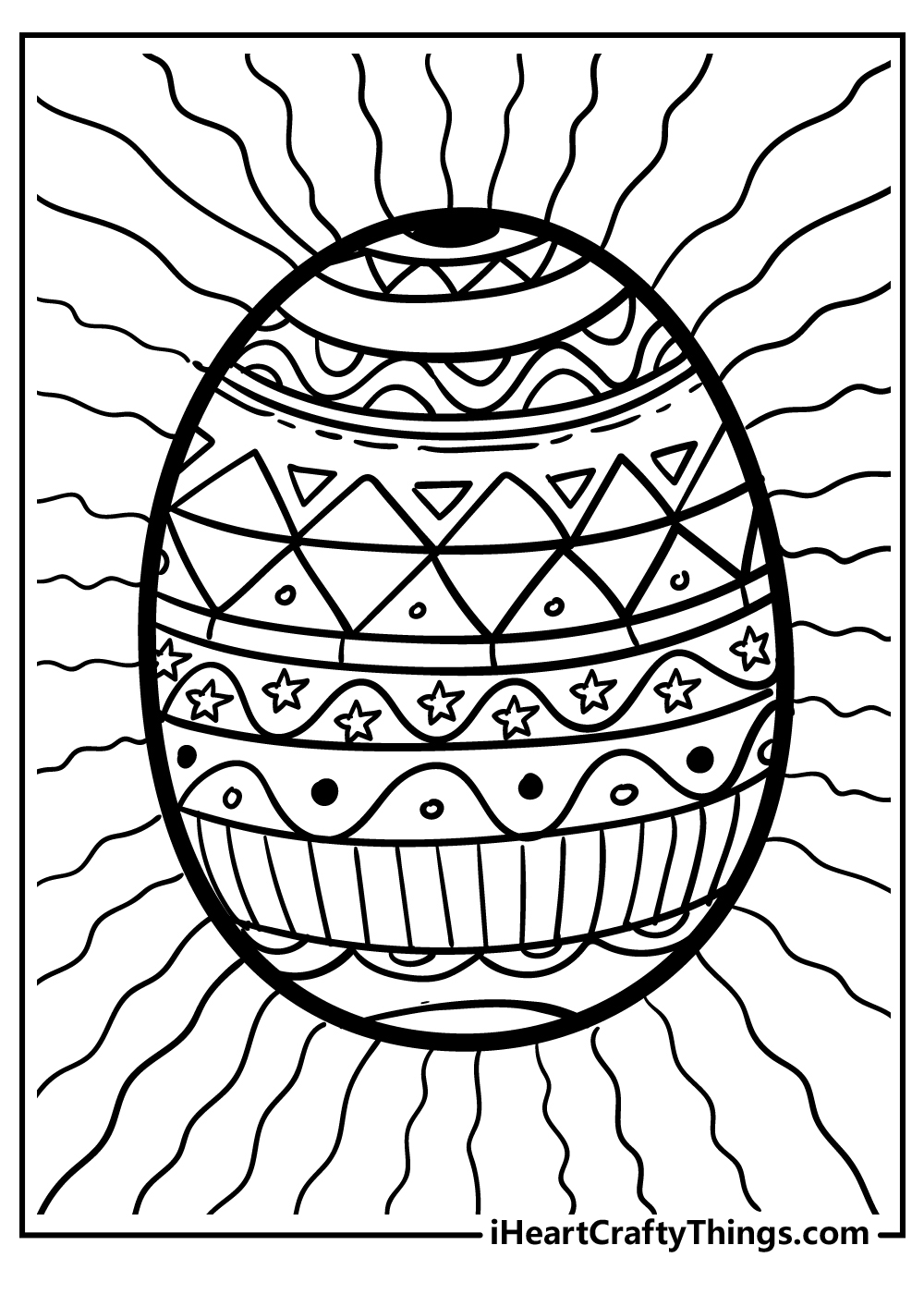 easter egg designs coloring pages