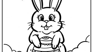 Easter egg coloring pages