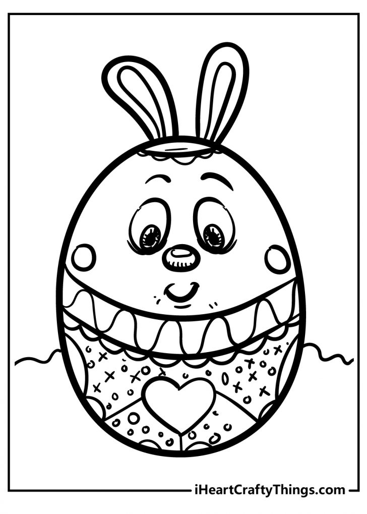 20 Festive Easter Egg Coloring Pages
