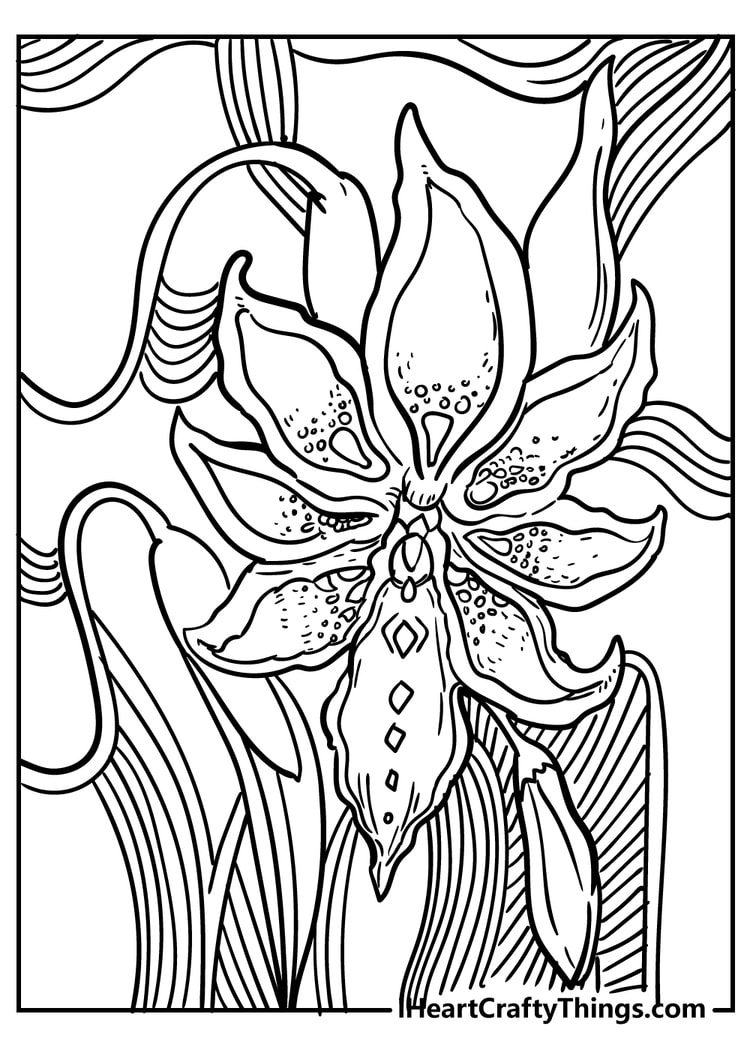 flower coloring pages for preschoolers free printable