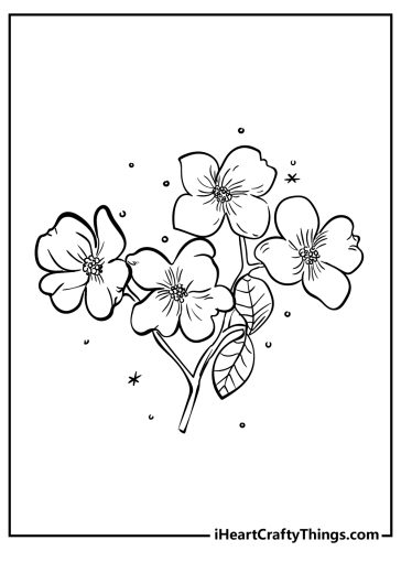 61 Flower Coloring Pages (Easy Free Printable PDFs For Kids)