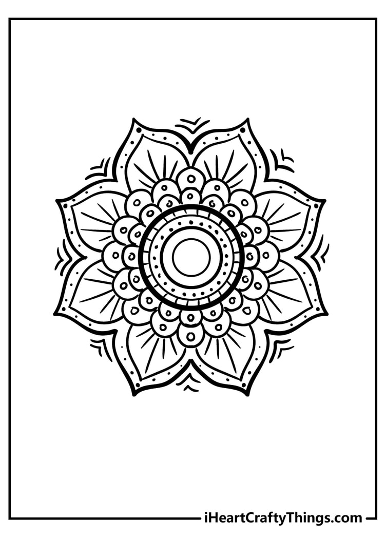 flower coloring sheet for children free download