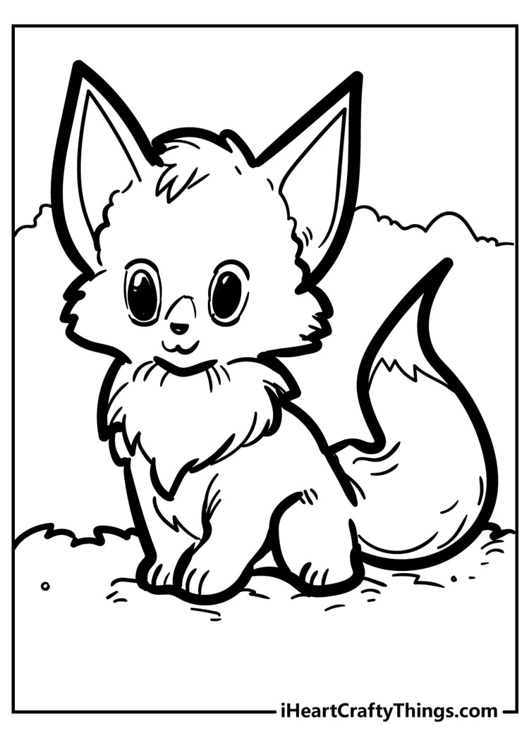 fox coloring pages to print