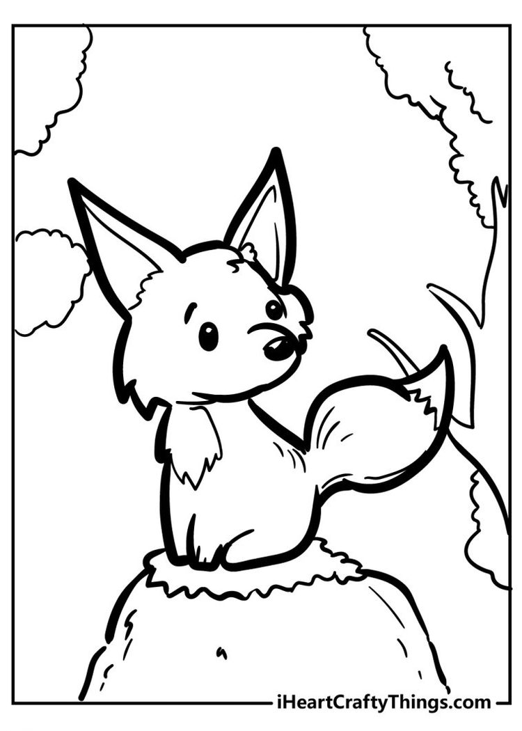 Coloring Pages Of Foxes