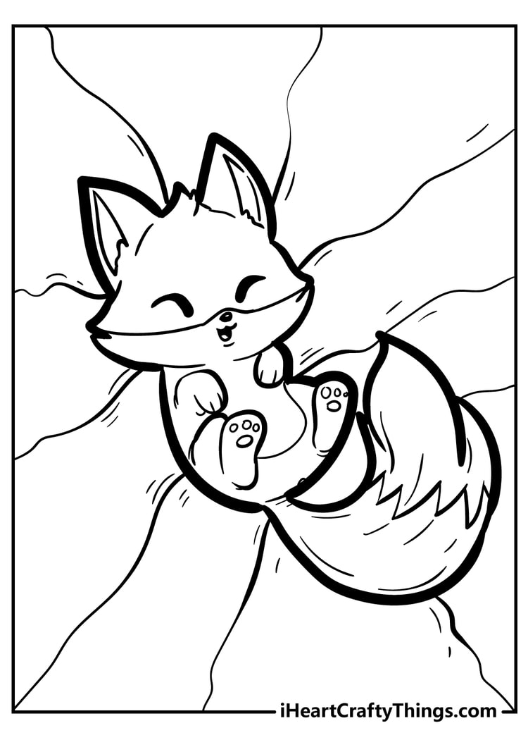 10 Fox Cute Animal Coloring Pages for Unleashing Your Inner Artist