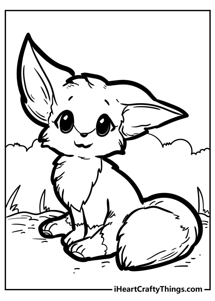 Experience Smirk inspiring Fox Colouring Pages Advancing Dwell On Your 