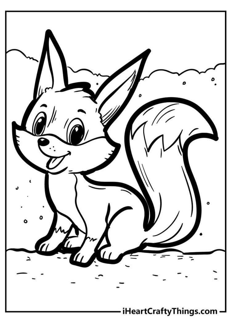 Fox Printable Coloring Pages