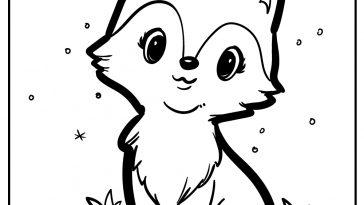 Fox coloring pages