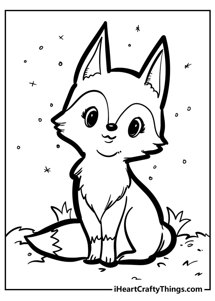 Cute Fox COLORING BOOK For Adults: An Adult Coloring Book Featuring Super  Cute fox animals. this Book Featuring Fun and easy Coloring Pages for  Animal Lovers. of Fun! Suitable for adults (Paperback) 