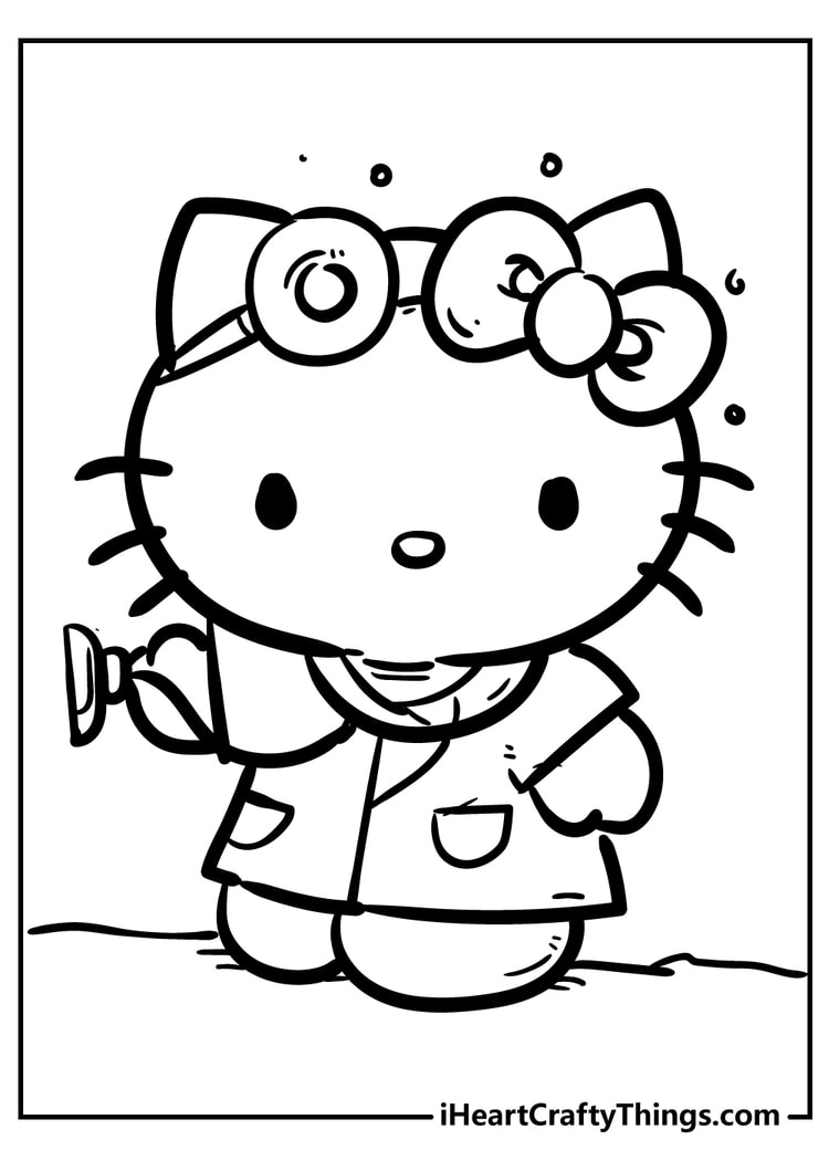 10 Hello Kitty Coloring Pages Doctor: A Fun and Educational Activity for Kids