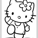 Hello Kitty coloring original Sheet for children free download