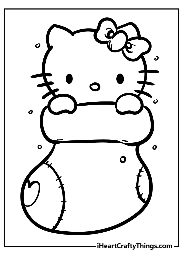 Hello Kitty Coloring Book : Amusing Relaxing Kitty Characters for