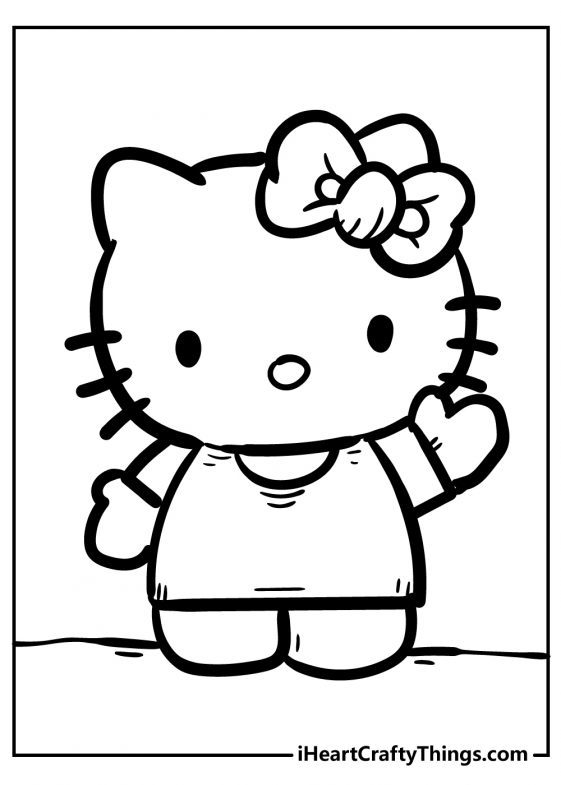 70 Hello Kitty Coloring Pages For Kids (Free PDF Printables)