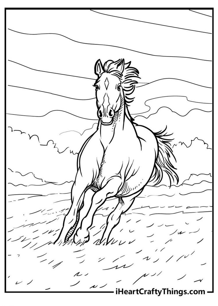 65 Horse Coloring Pages (100% Free Printables)