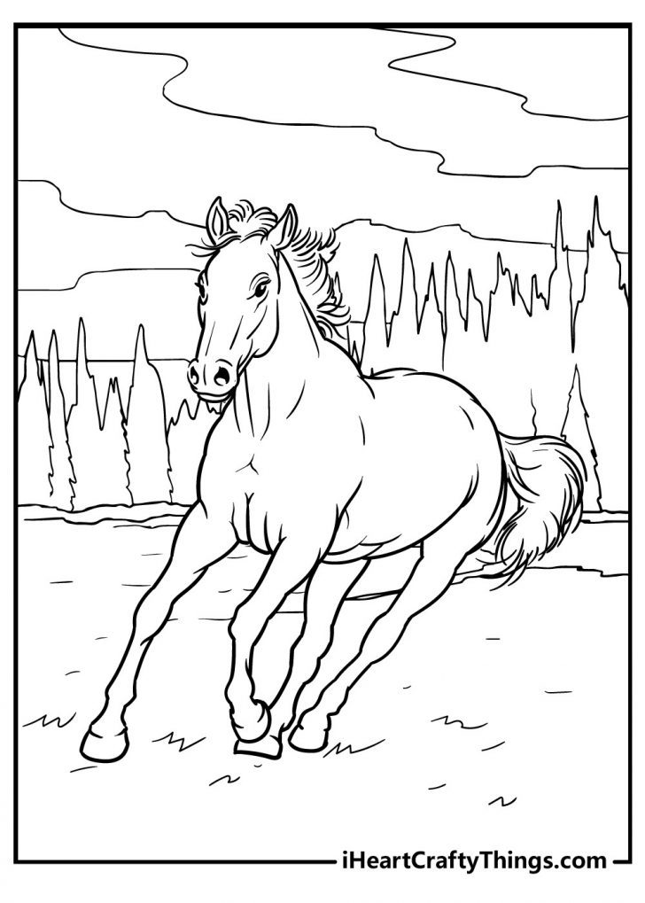 Horse Coloring Pages (100% Free Printables)