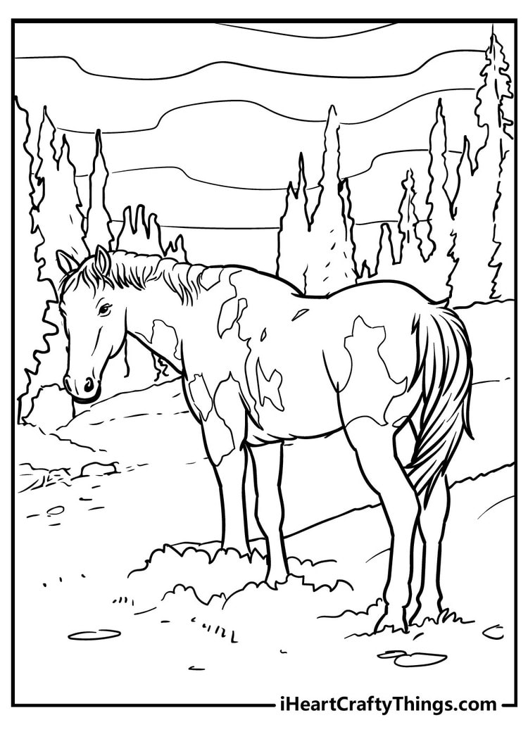 paint horse coloring pages        
        <figure class=