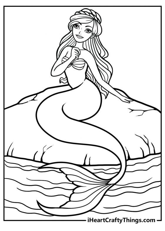 Mermaid Coloring Pages - 40 Magical Designs 100% Free (2022)
