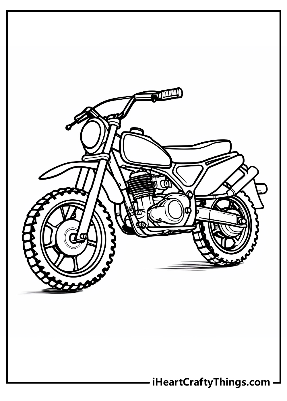 printabale mountain bike coloring pages