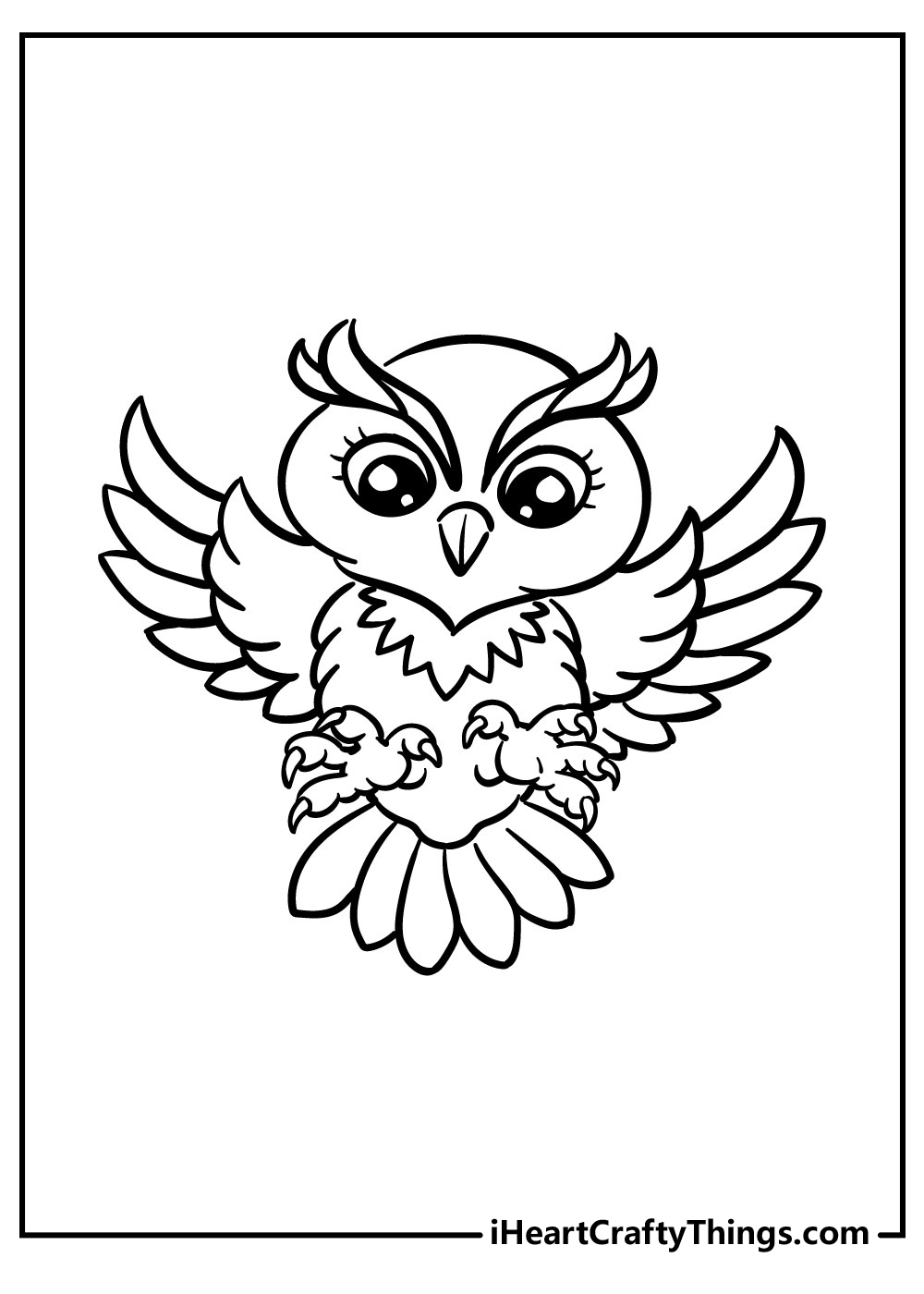 cute owl coloring pages for girls