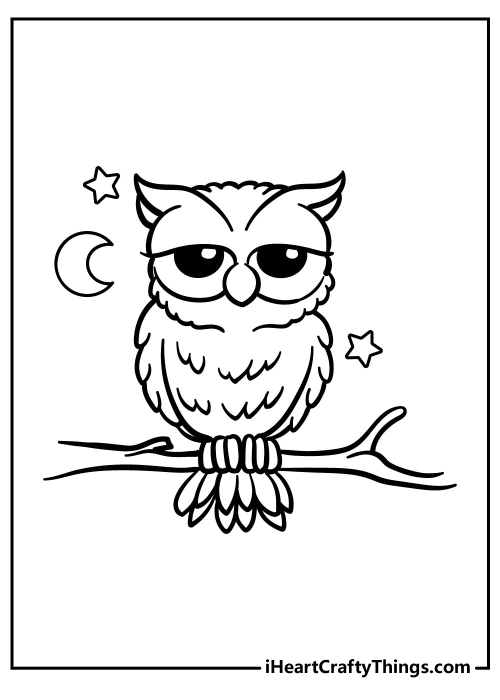 owl-coloring-printable