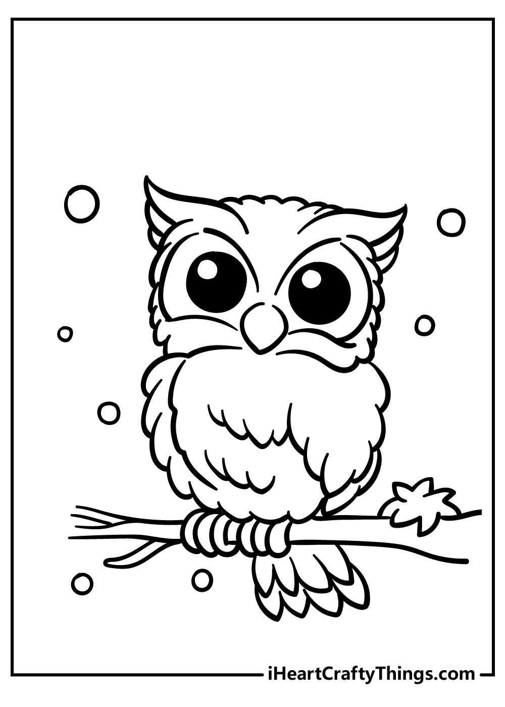 Color by Number Owl Coloring Page FREE Printable – The Art Kit