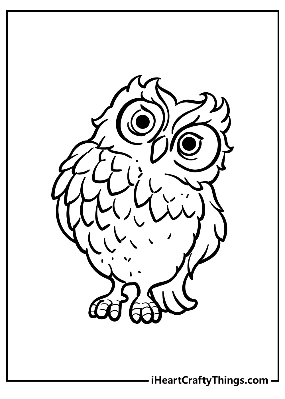 owl pictures to print and color