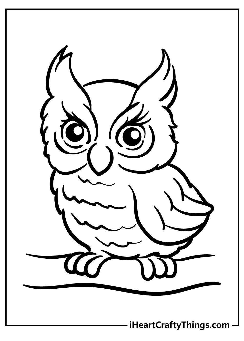 owl pictures to print and color