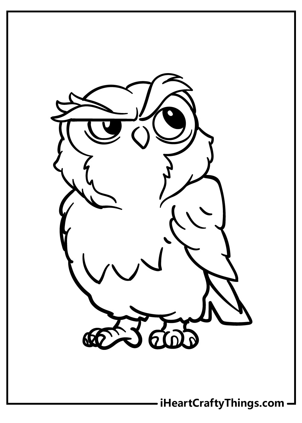 small owl printable template