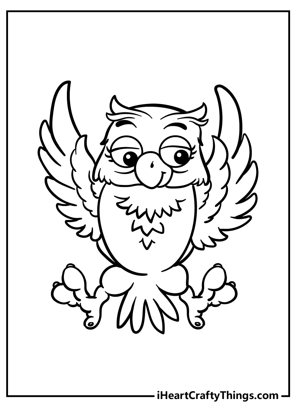 cute owl coloring pages for girls