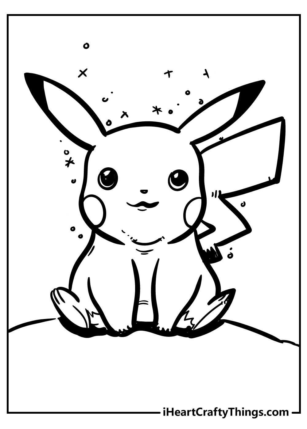 Free Printable Mewtwo Tail Coloring Page for Adults and Kids