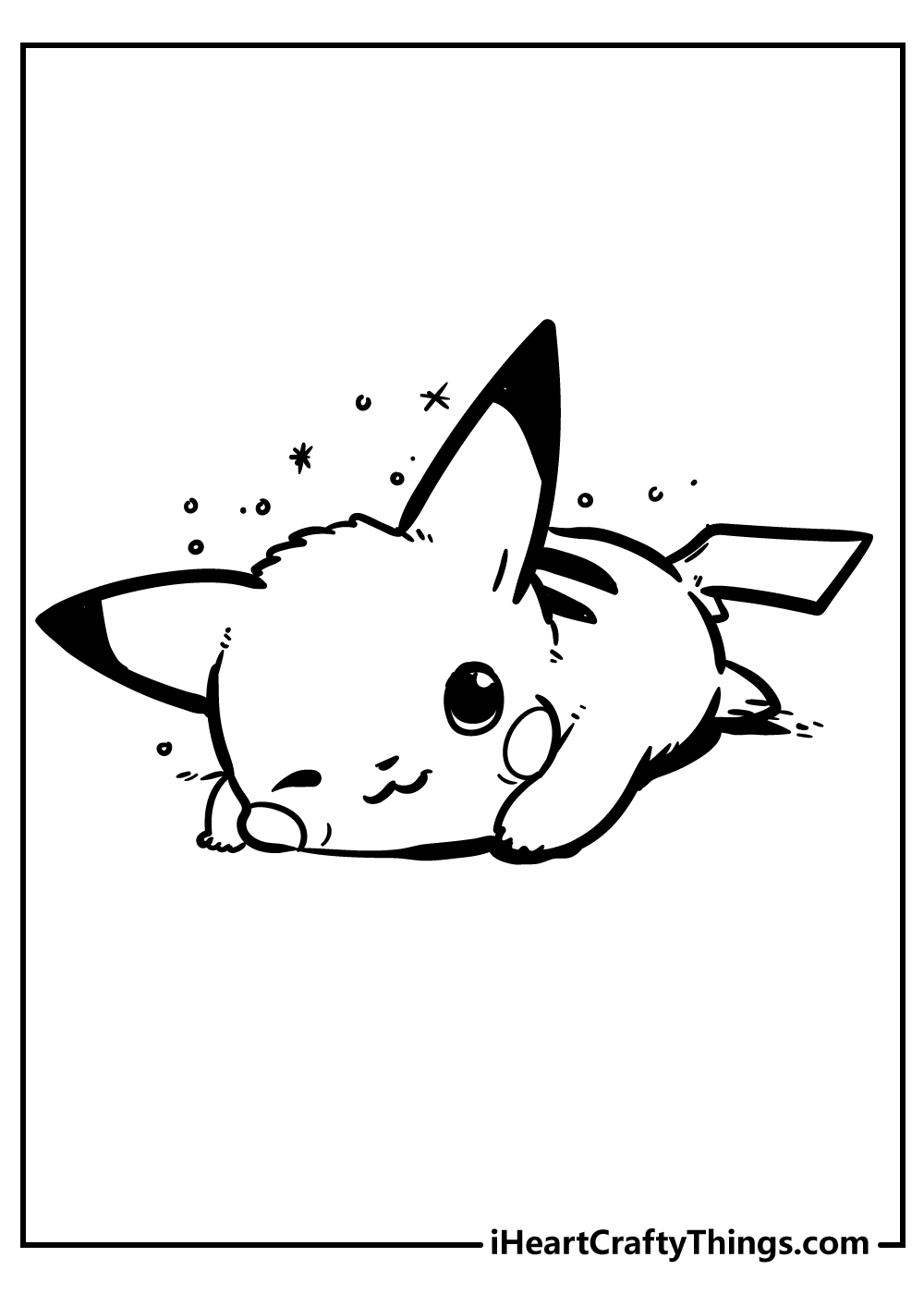 Powerful Pikachu Coloring Pages