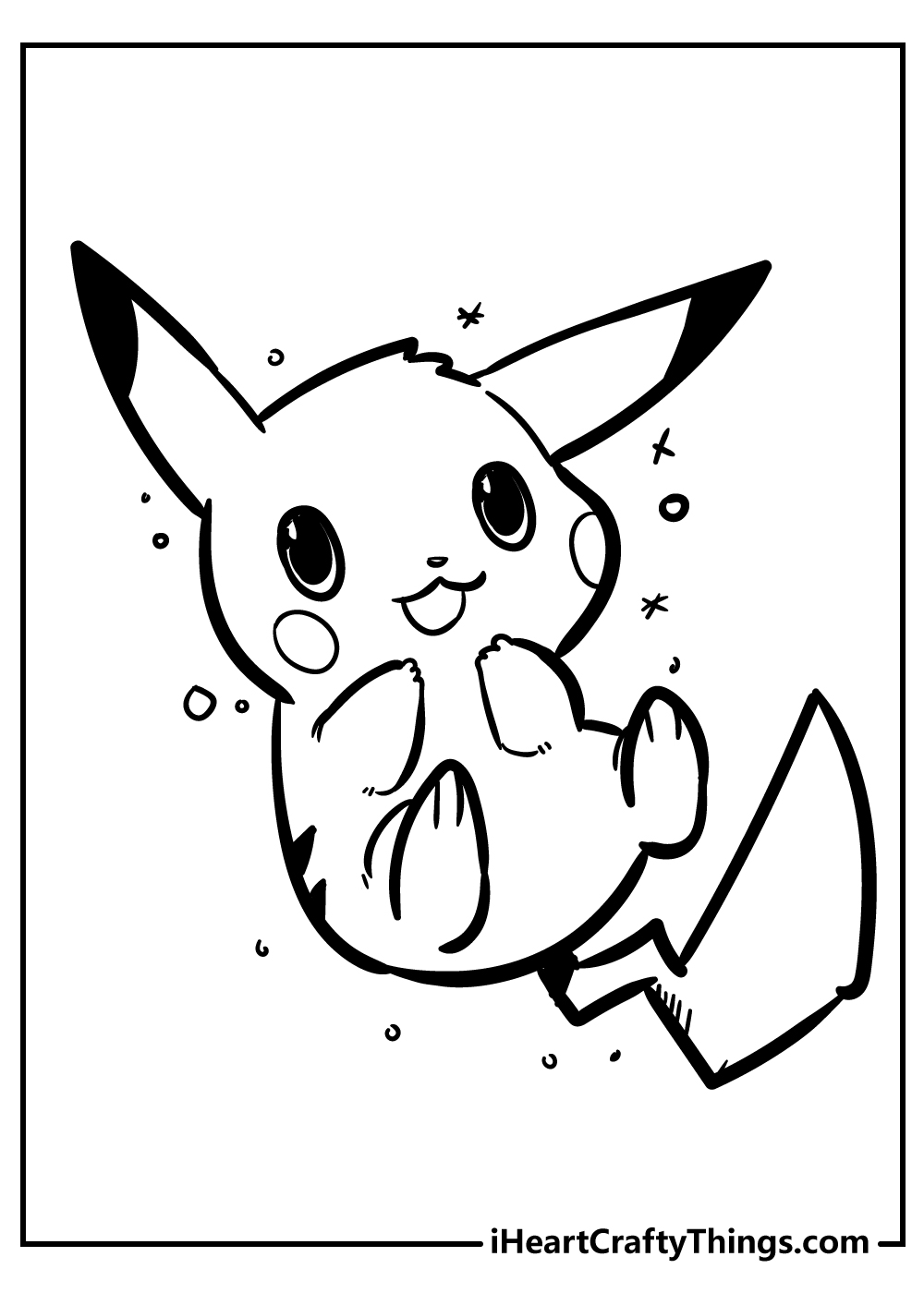 Pokemon Pikachu, Piplup, and Friends Coloring Page