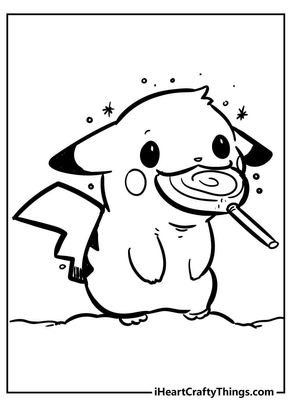 Pikachu coloring pages for preschoolers free printable