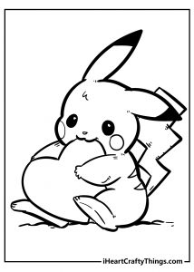 30 Powerful Pikachu Coloring Pages