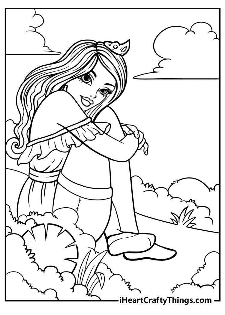 free coloring pages of princesses