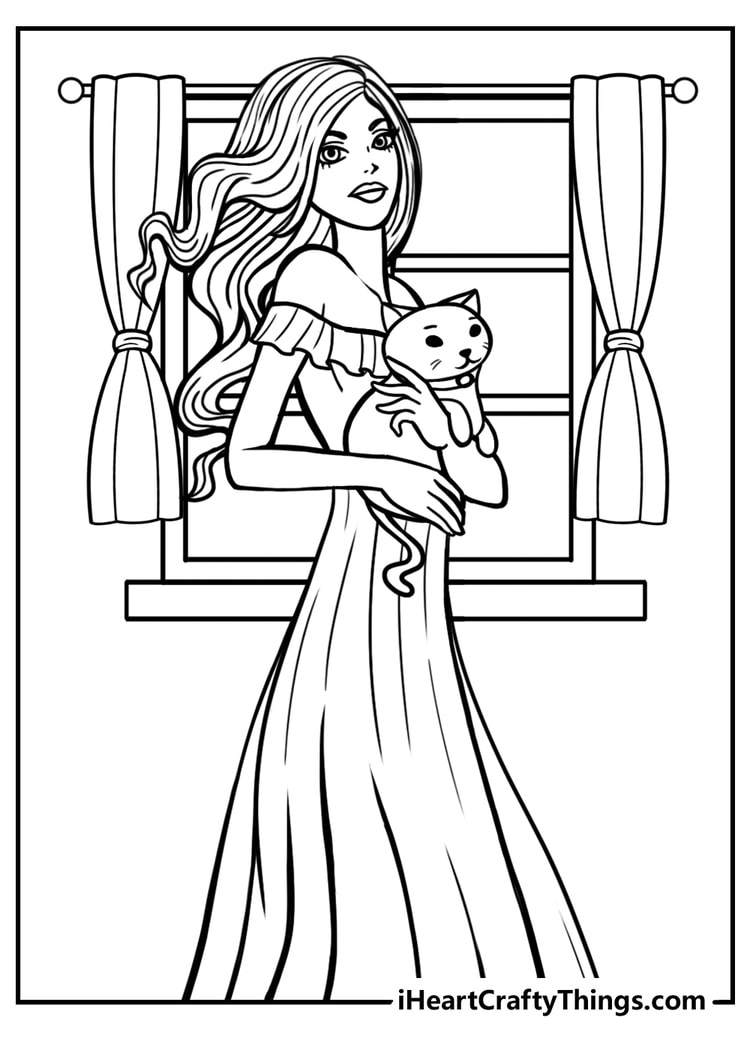 40 Princess Coloring Pages, Printable Coloring Page With Princess