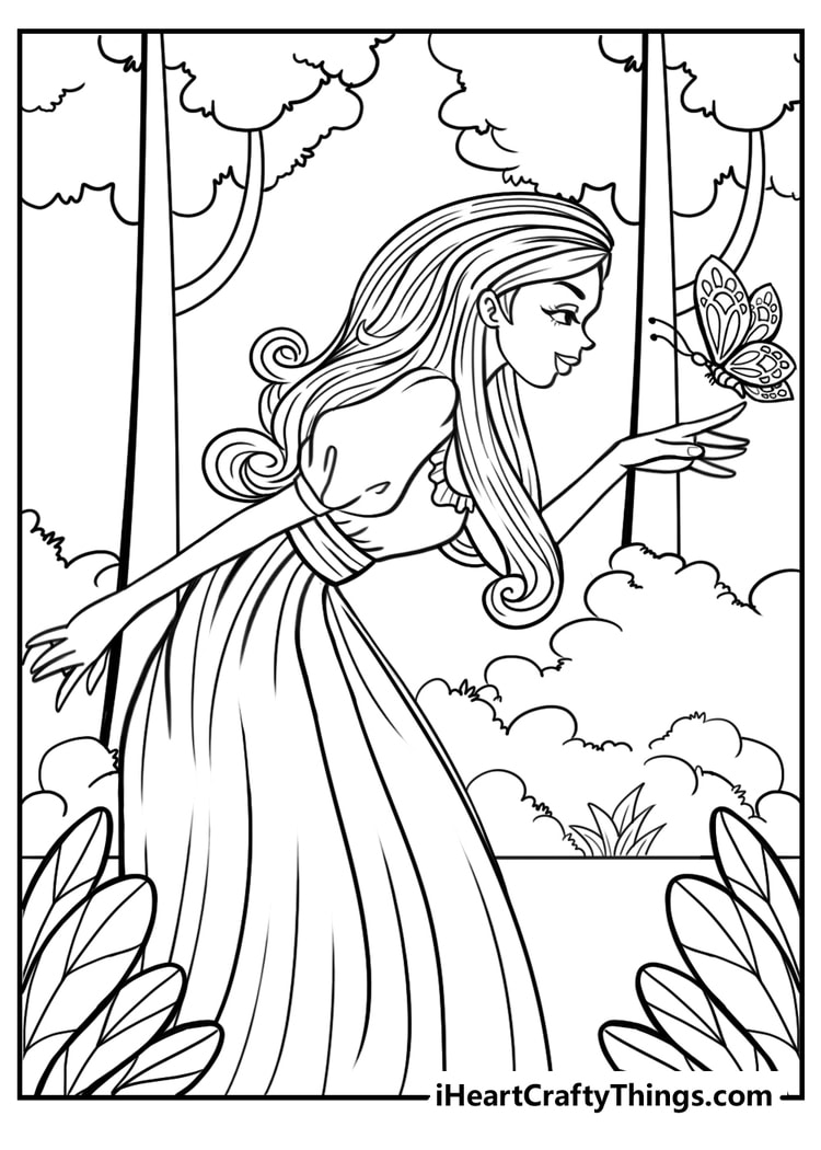 660 Princess Coloring Pages Not Disney  HD