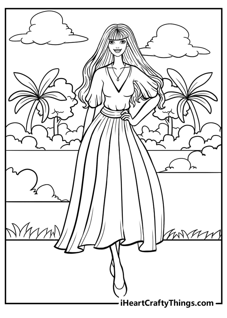 Princess Coloring Pages. Princess Coloring Book for Adults. Pretty Princess  Coloring Book. Princess coloring pages for kids. Coloring pages - Payhip