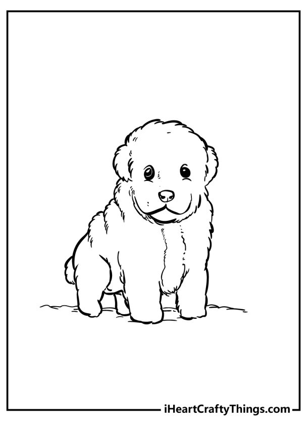 Puppy Coloring Pages (100% Free Printables)