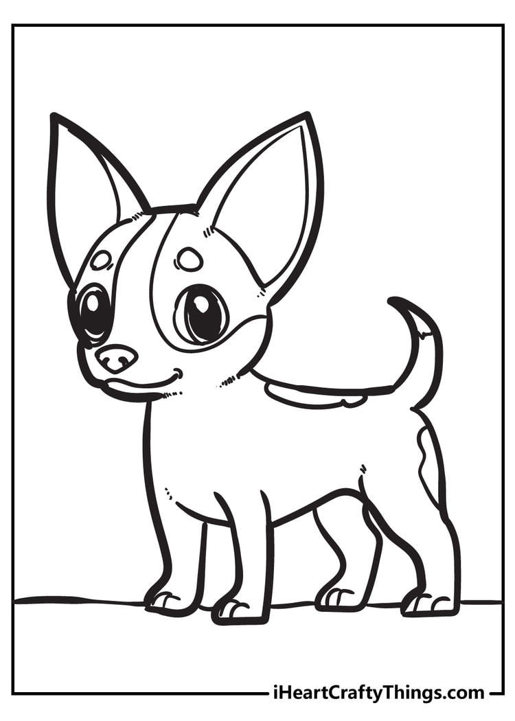 Puppy coloring pages free pdf download